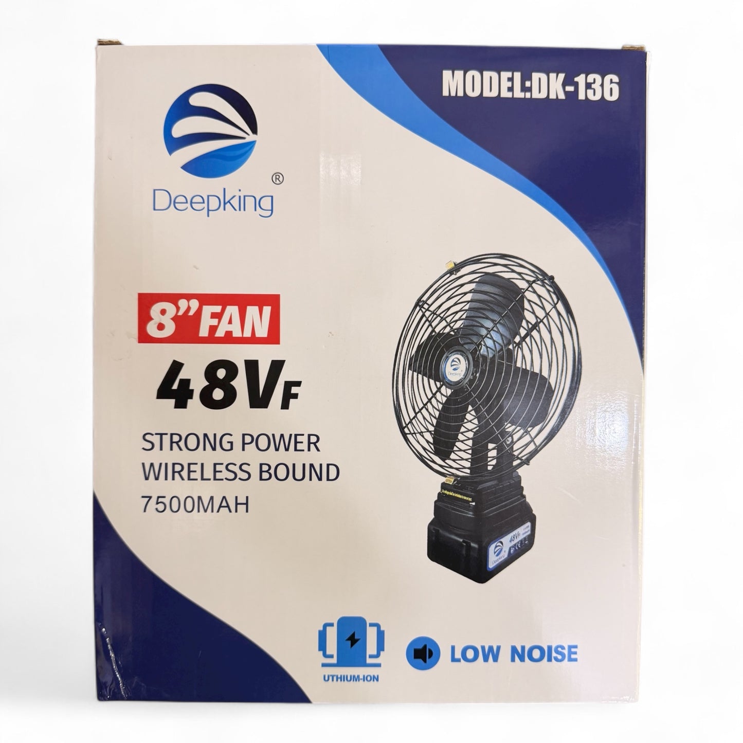 Ventilador Inalámbrico Recargable 8 Pulgadas - Portátil y Potente | Diki Shop