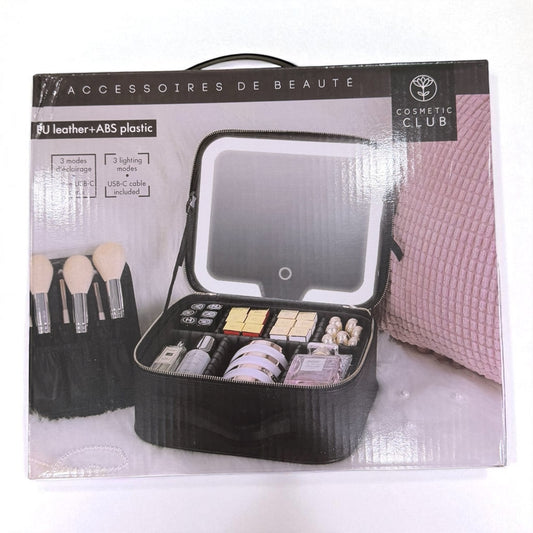 Porta Cosméticos LED con Espejo - Luz Fría y Cálida Recargable | Diki Shop