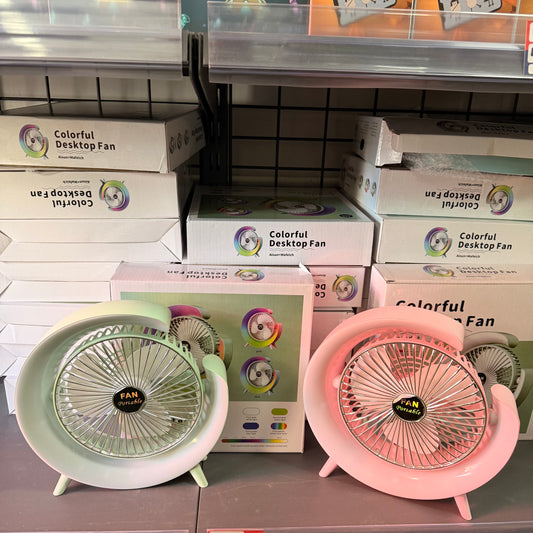 Ventilador RGB con Luces LED | Ventilador Iluminado Multicolor
